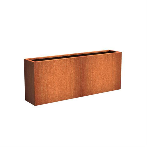 Rektangulær Corten Stålvæg 200X80Cm Have