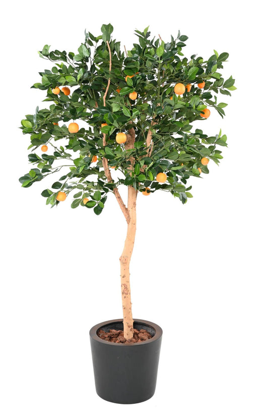 Kunstigt Appelsintræ 185 Cm Med 34 Appelsiner Dekoration