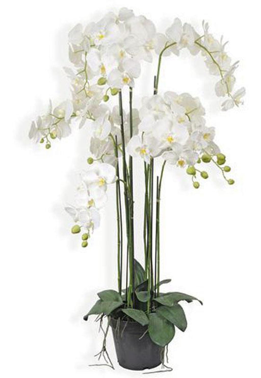 Kunstig Orkidé I Potte 115 Cm Hvid