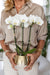 Hvid Phalaenopsis Orkidé I Elite Gold Pot