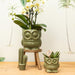Owl Bloempot - Grøn Dekorativ Potte
