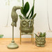 Owl Bloempot Green - Keramisk Dekorativ Potte
