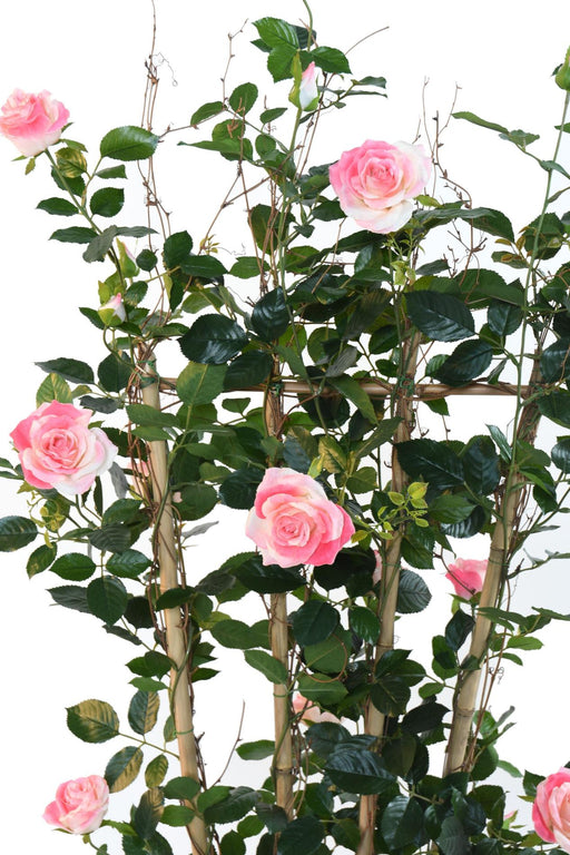 Kunstig Blomster Palisade Rose Bush H.160Cm Pink