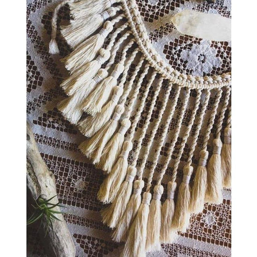 Vævet Macrame Kurv