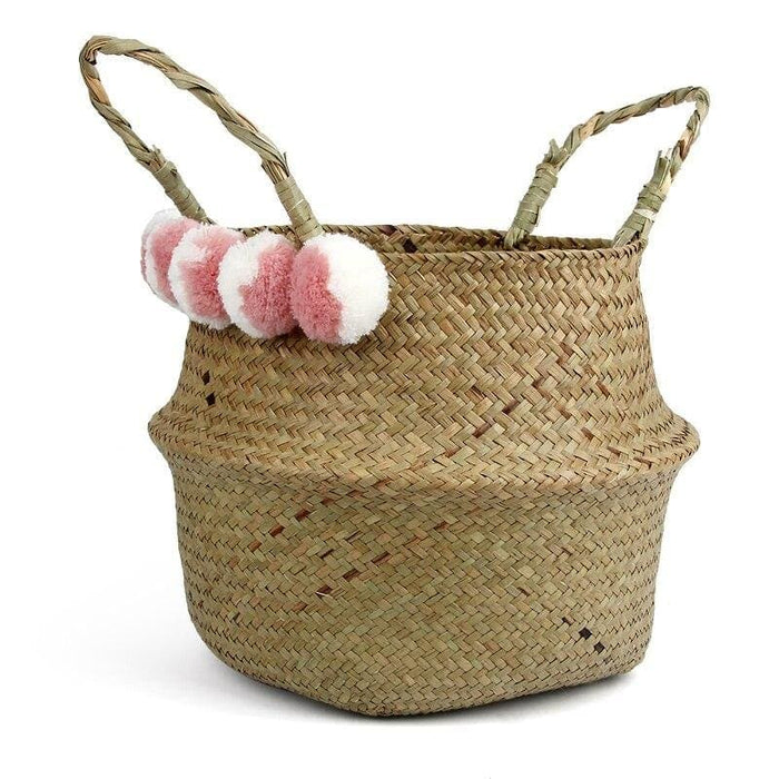 Pompon Rosy Flet Kurv