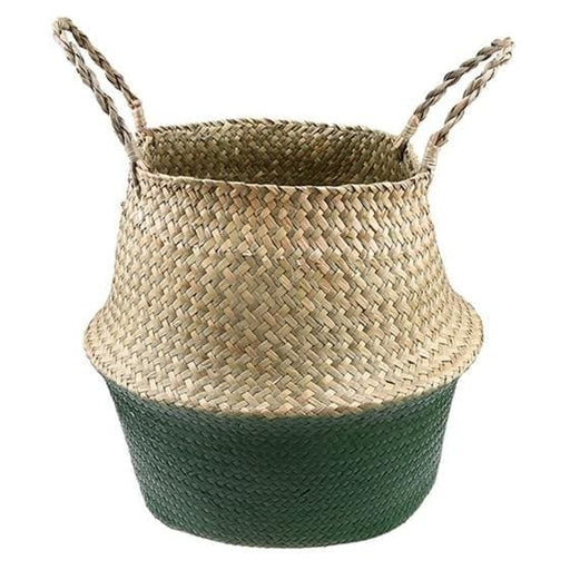 Khaki Grøn Flet Kurv