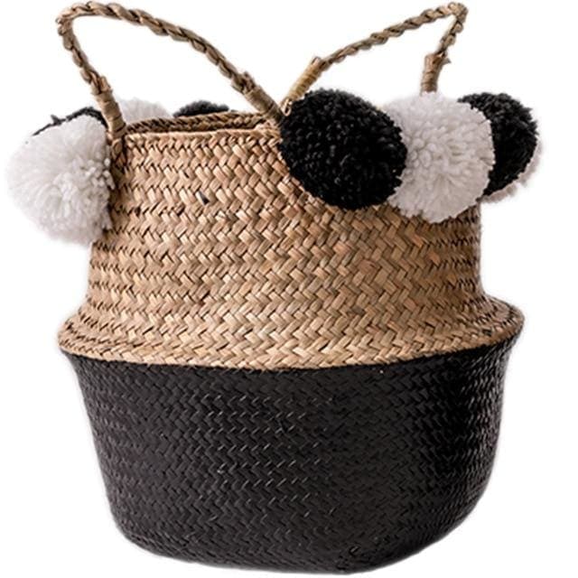 Eli Black Pompom Kurv