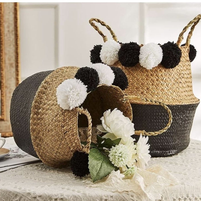 Eli Black Pompom Kurv