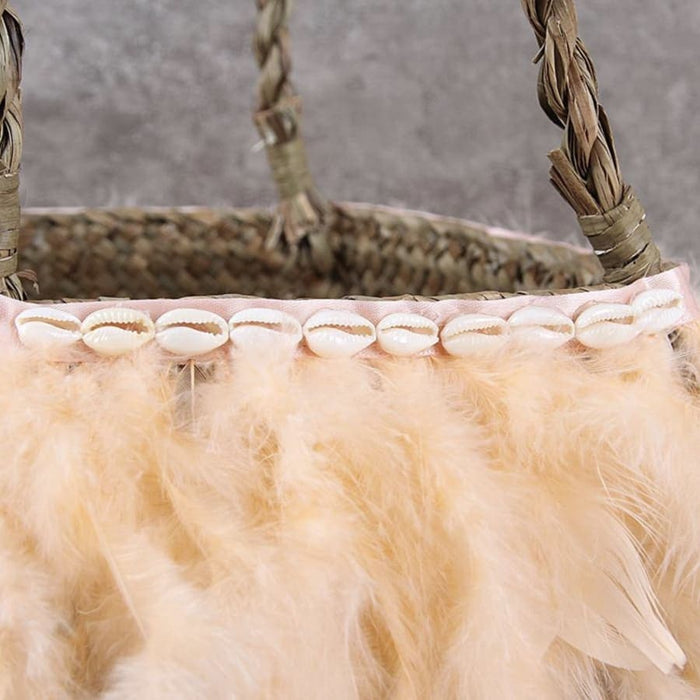 Thai Basket Pompom Pink