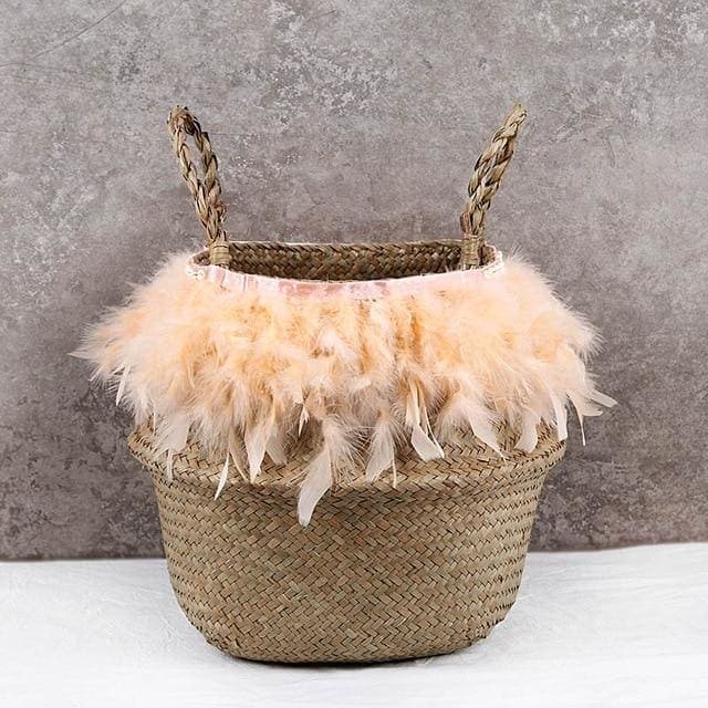 Thai Basket Pompom Pink