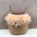 Thai Basket Pompom Pink