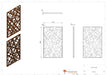 Corten Stål Panel Til Haveterrasse H.180X110Cm
