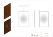 Corten Stål Dekorativ Panel 180X110 Cm Rust