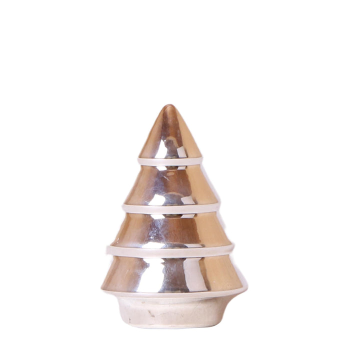 Lille Sølv Juletræ - H12Cm