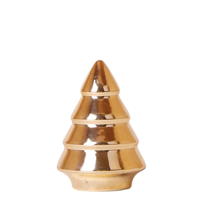 Lille Gyldent Juletræ - H12Cm