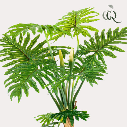 Philodendron Kunstig Plante - H130Cm, Ø14Cm