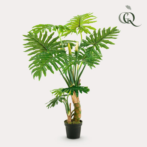 Philodendron Kunstig Plante - H130Cm, Ø14Cm