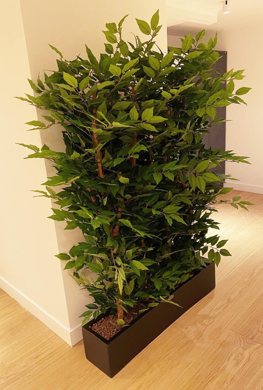 Kunstig Plante Med Bakke Og Hvid Marmorfinish