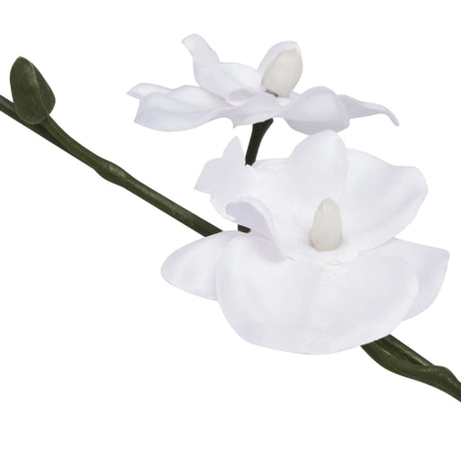 Kunstig Plante Med Orkidépotte 30 Cm Hvid