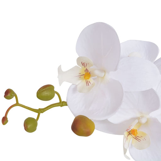 Kunstig Plante Med Orkidépotte 65 Cm Hvid