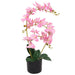 Kunstig Plante Med Orkidépotte 65 Cm Pink