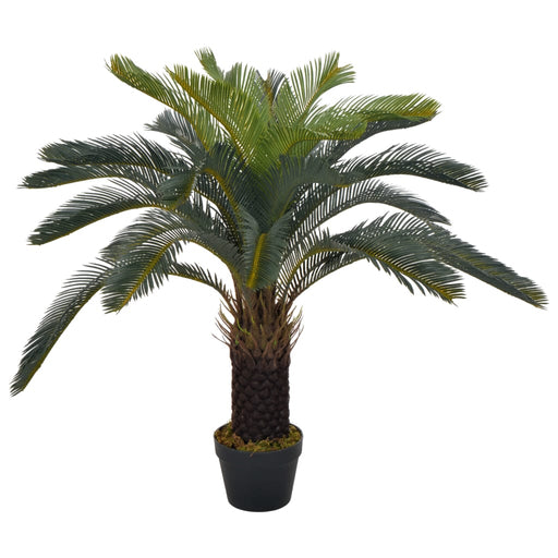 Kunstig Plante Med Grøn Cycas Palmepotte 90 Cm