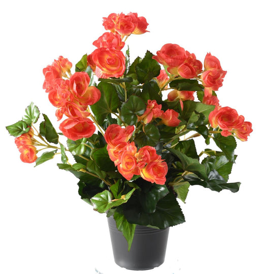 Kunstig Koralbegonia Plante På Pæl 30 Cm