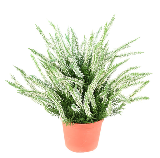 Kunstig Plante Hvid Lyng 35Cm I Potte