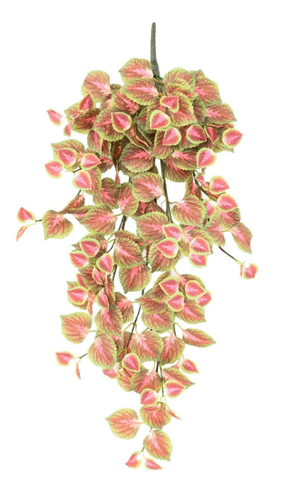 Kunstig Coleus Plante Rød Grøn 96Cm På Stake