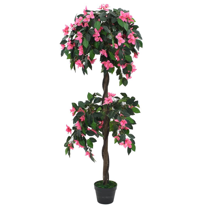 Kunstig Rhododendron Plante Med Potte 155Cm Grøn Og Pink