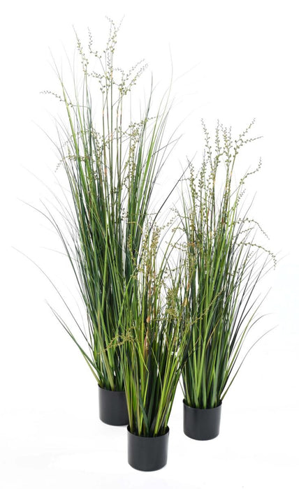 Kunstig Grønt Græs Plante H.90Cm I Potte