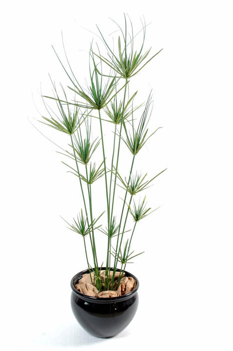 Kunstig Papyrus Plante 140 Cm Grøn I Potte