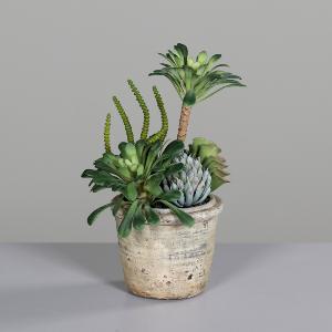 Kunstig Sukkulent Plante I Potte 25Cm