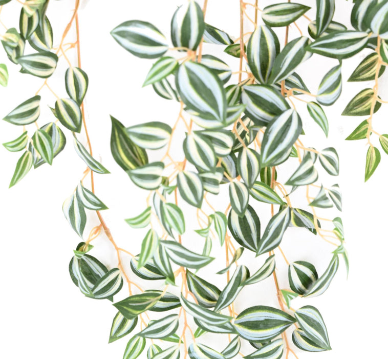 Kunstig Plante Tradescantia 70Cm Grøn Hvid