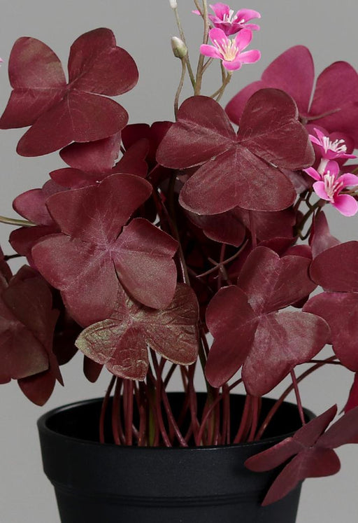 Kunstig Bourgogne Kløver Plante I Potte 32Cm