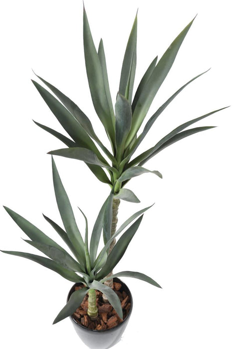Kunstig Yucca Plante 2 Stængler 110 Cm Indvendig Dekoration