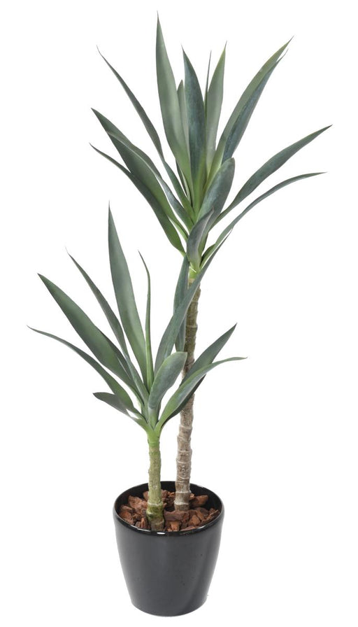 Kunstig Yucca Plante 2 Stængler 110 Cm Indvendig Dekoration