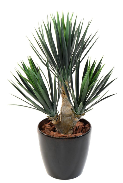 Kunstig Yucca Plante 3 Stammer 70Cm Indvendig Dekoration