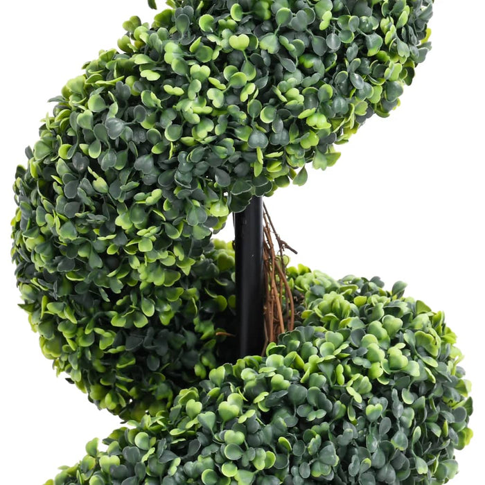 Kunstig Spiral Buksbom Plante Med Grøn Potte 117 Cm