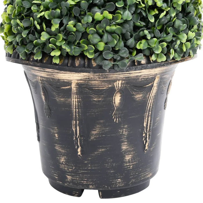 Kunstig Spiral Buksbom Plante Med Grøn Potte 117 Cm