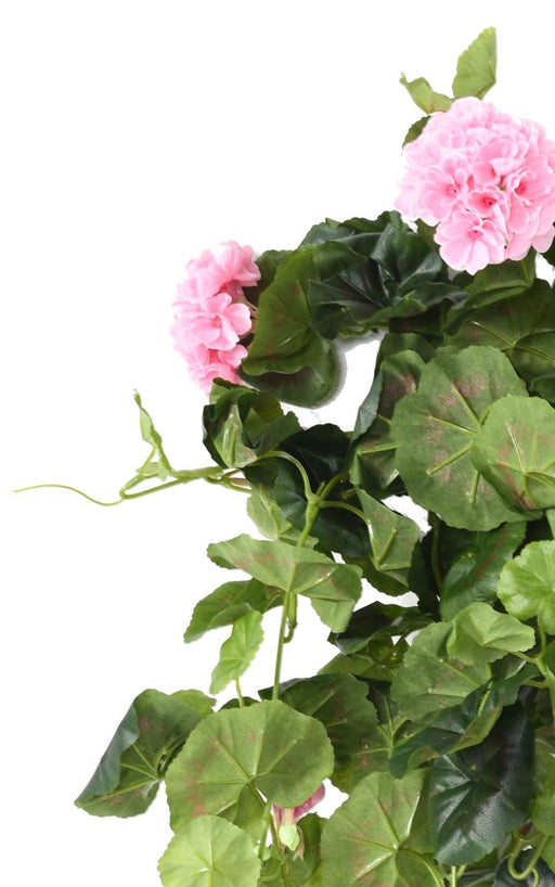 Kunstig Geranium Plante 60Cm Pink Indvendig Dekoration