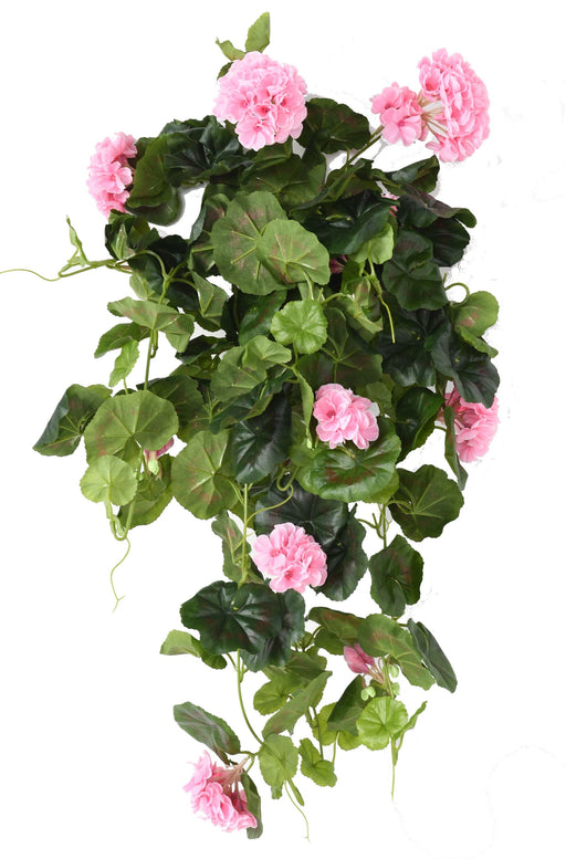 Kunstig Geranium Plante 60Cm Pink Indvendig Dekoration