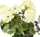 Kunstig Geranium Plante 6 Hoveder UV 35Cm Hvid