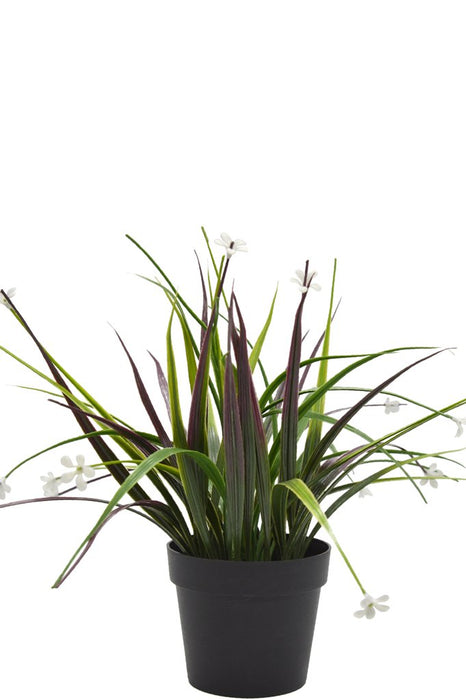 Græsplante - Kunstig Udendørs Plante I Potte