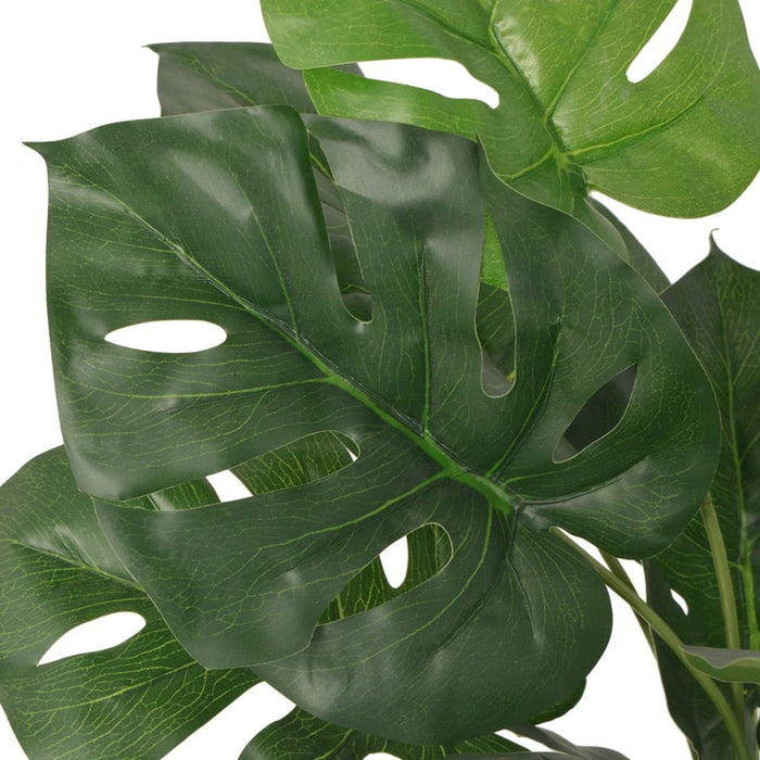 Kunstig Monstera Plante Med Potte 45 Cm Grøn