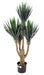 Kunstig Yucca Plante 4 Hoveder H.120Cm Til Indendørs