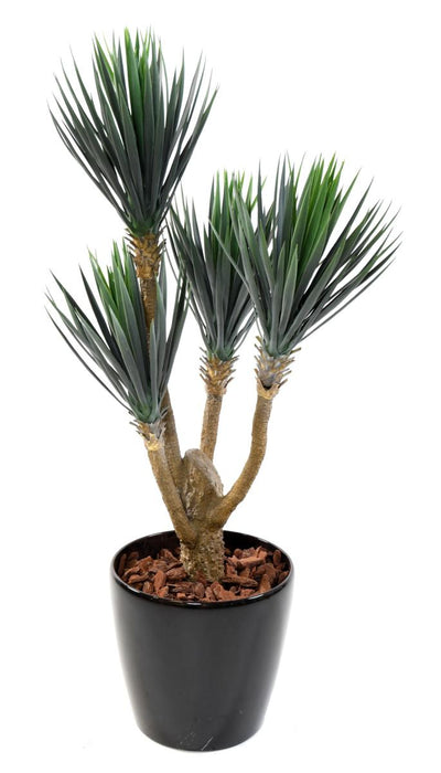 Kunstig Yucca Plante 4 Hoveder H.120Cm Til Indendørs