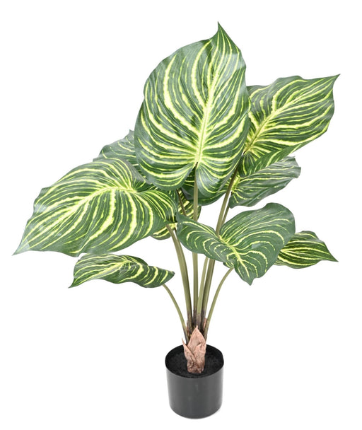Kunstig Zebra Plante H.70Cm I Sort Potte