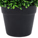 Kunstige Buksbomplanter 2 Stk Med Grønne Kuglepotter 32 Cm