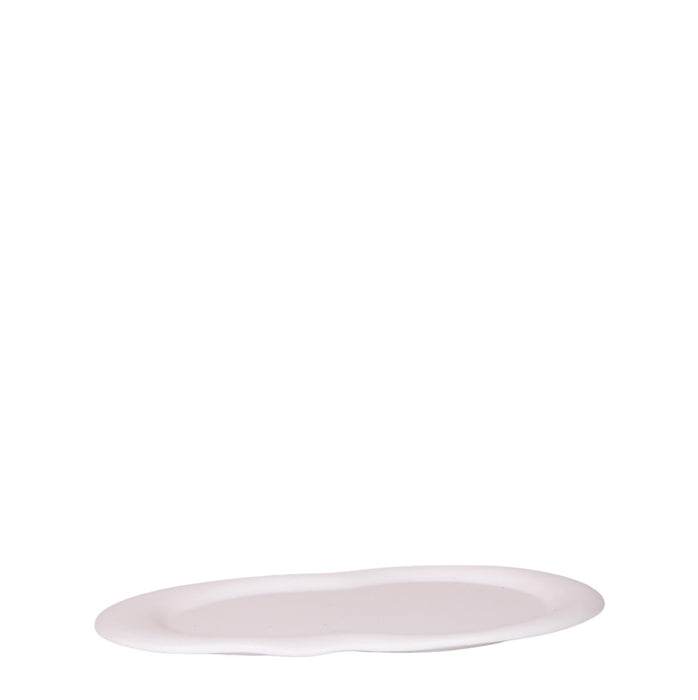 Hvid Oval Bakke - Home Cloud